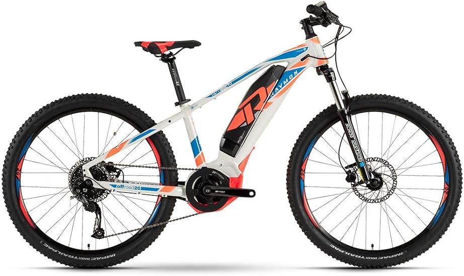 raymon e sixray 4 0 kinder pedelec e bike fahrrad weiss blau orange 2019 amazon de sport freizeit