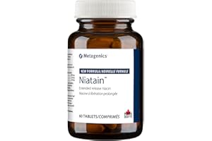 Metagenics Niatain Niacin B3-500 mg Nicotinic Acid with Sustained Release for Reduced Flushing - Supports Cholesterol, Energy