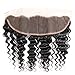 Unice Hair Icenu Series 8A Brazilian Deep Wave Virgin Hair 13x4 Lace Frontal with Bundles 100% Unprocessed Human Hair Extensions Natural Color (18 20 22+16, Frontal)