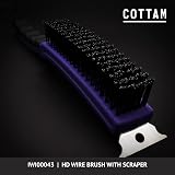 Cottam Heavy Duty 6 Row Steel Wire Scratch Brush with Scraper view 5