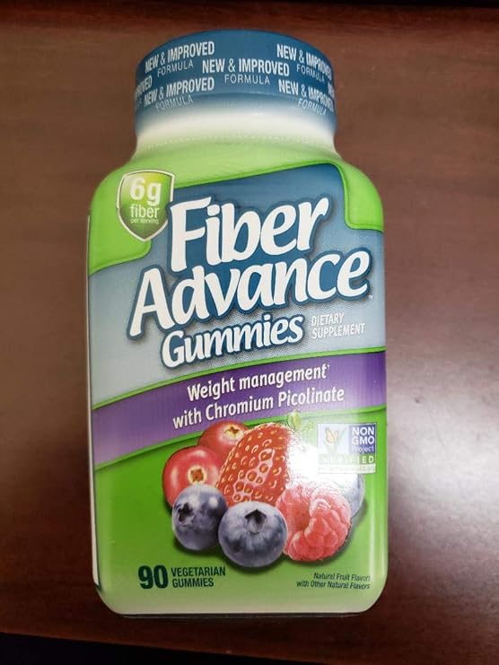 Fiber Advance Gummies Weight Management, 6G Fiber, 90 Gummies Health & Personal Care
