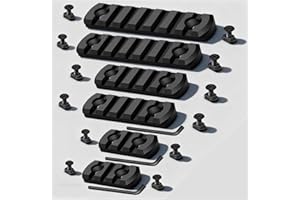 WIPBOTEN Picatinny Rails 3-3-5-5-7-7 Slots Aluminum Single Picatinny Rails Section with 12 T-Nuts & 12 Screws & 2 Wrench