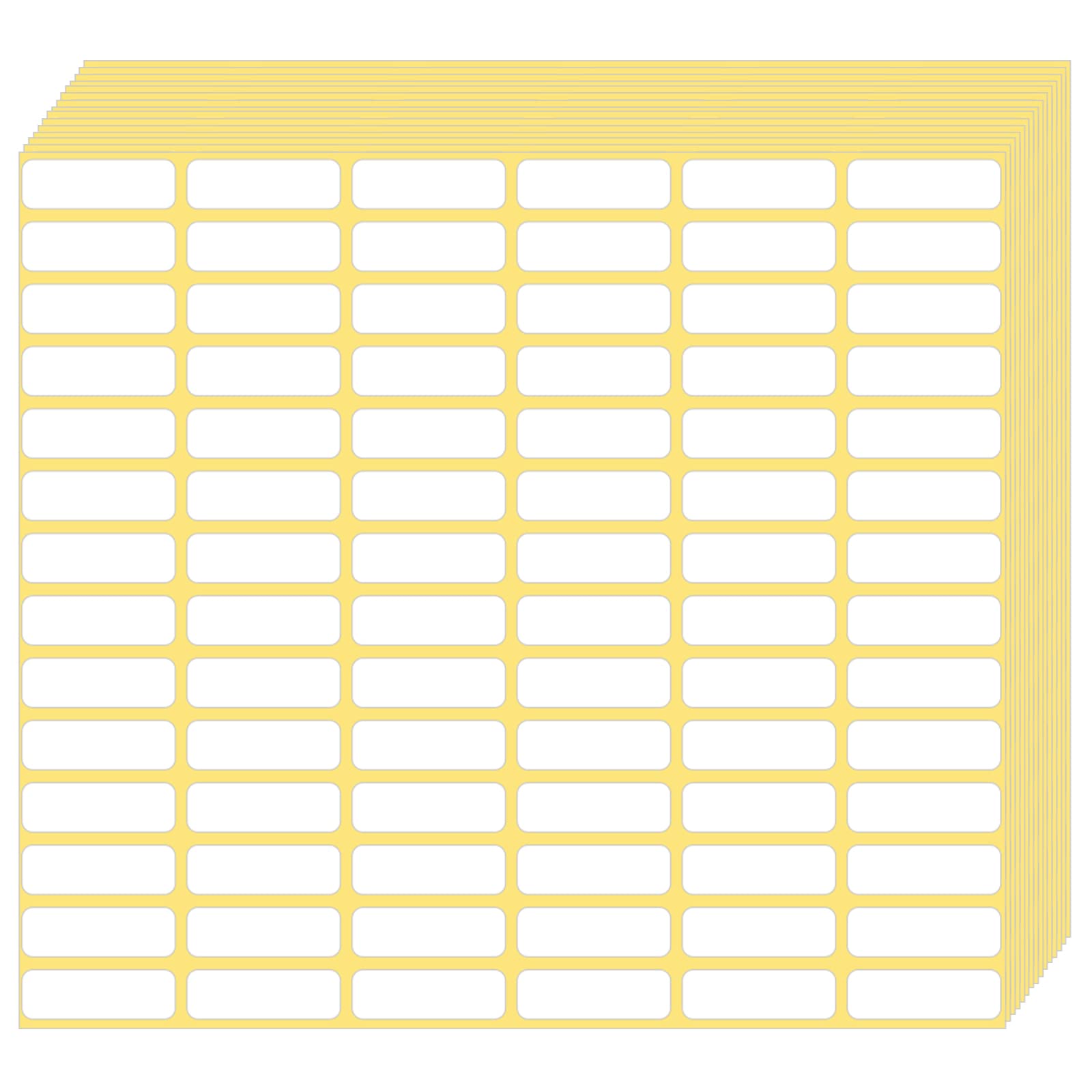 1680 Pcs Small Price Labels White Blank Label Stickers 10 X 20 mm Matte Sticky Labels Removable Price Tags Labels Stickers for Jars Boxes Envelopes File Folders