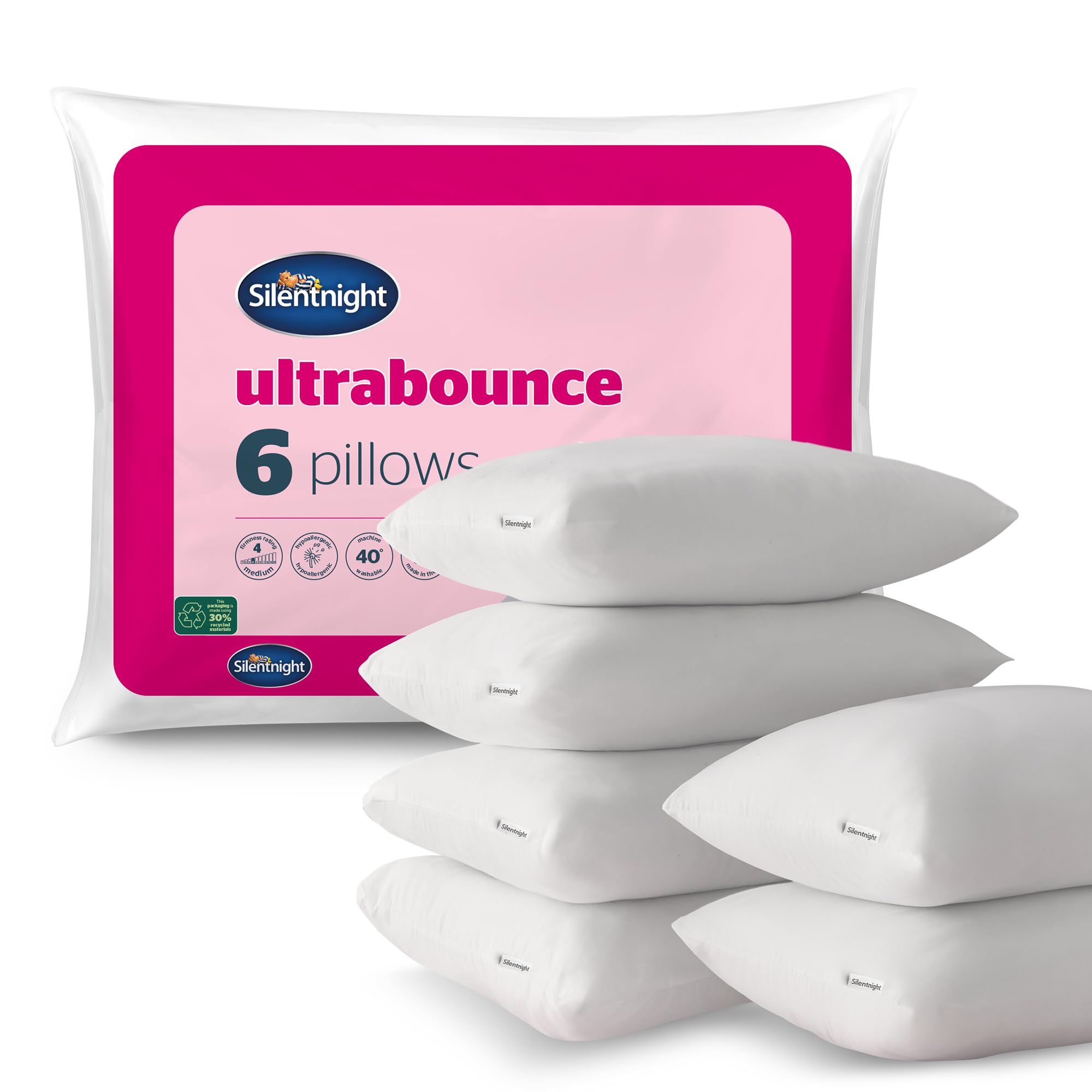 Silentnight Ultrabounce Pillow - 6 Pack