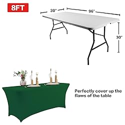 IVAPUPU 8FT Table Cloth for Rectangular Fitted