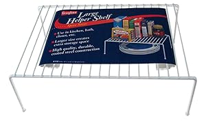Panacea Grayline 40110, Large Kitchen Helper Shelf, White