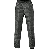 YEEFINE Men's Snow Pants Winter Warm Down Pants Insulated Utility Puffer Pants Ski Camping Trousers