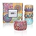 Belvedere Home Natural Scented Soy Candles, Decorative Gift Set of 4, Relaxing Aromatherapy in Lavender, Rose, Ocean, and Orange. Perfect Gift for Any Occasion.