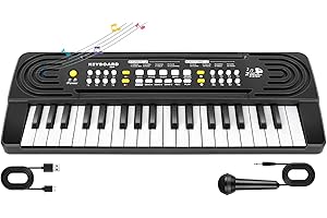 TWFRIC 37 Key Upgrade Piano for Kids Music Toys for 3+ Year Old Kids Electronic Keyboard Piano for Beginners Learning Piano Chords Educational Toys for 3 4 5 6 7 8 Year Old Boys Girls Gifts Ages 3-8