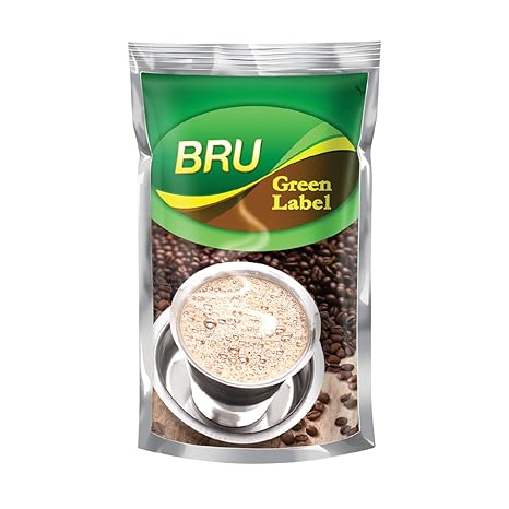 Bru Green Label Filter Coffee-Ground & Roast, 500 g