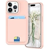 Petocase for iPhone 14 Pro Wallet Case Card Holder Slot Slim Fit Flexible TPU Gel Rubber Soft Skin Silicone Protective Phone Case Cover for Apple iPhone 14 Pro 6.1 inch Light Pink