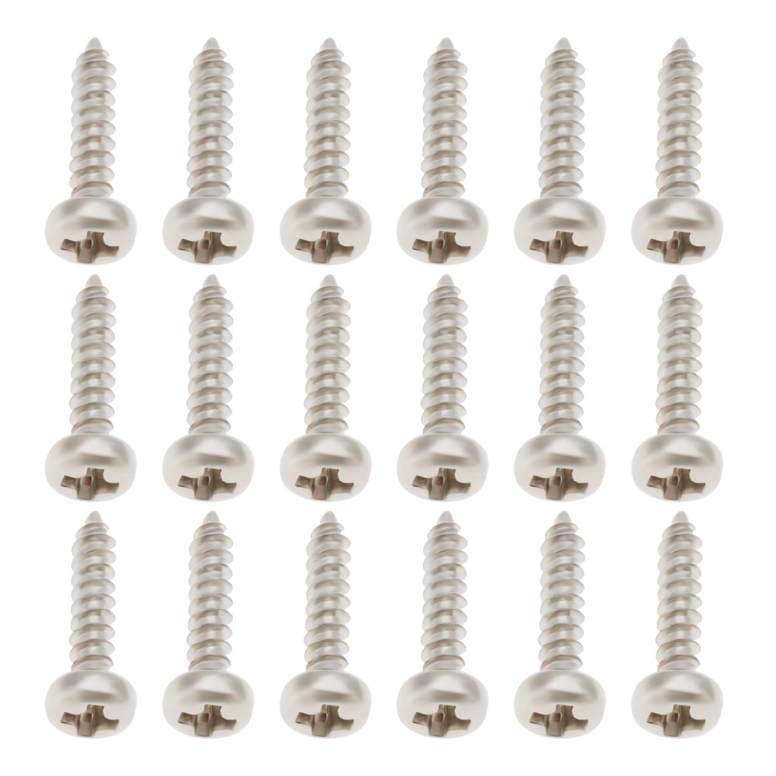 VGOL 50 Pieces Guitar Tuner Machine Head Mounting Screws M2 10mm Metal Guitar Tuners for Acoustic Electric Guitar Bass Silver