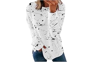 Ceboyel Womens Crew Neck Sweatshirt 2023 Striped Color Block Blouese Shirts Long Sleeve Pullover Tops Fall Fashion Clothes