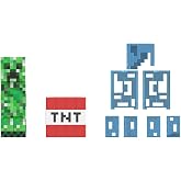 Mattel Minecraft Diamond Level Creeper Action Figure &amp; Die-Cast Accessories, Collectible Toy Inspired by Video Game, 5.5-inch Scale