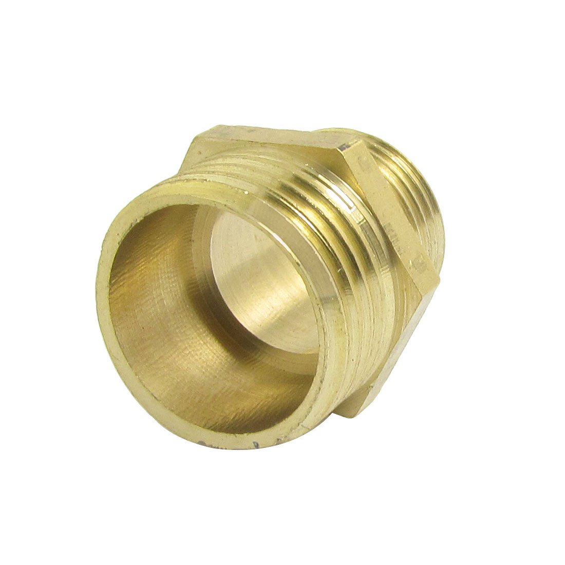 Sourcingmap 20 x 16mm Male Thread Reducer Brass Pipe Nipple Fitting