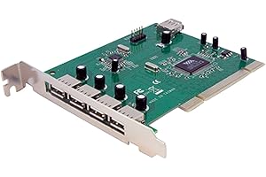 StarTech.com 7 Port PCI USB Card Adapter - PCI to USB 2.0 Controller Adapter Card - Full Profile Expansion Card (PCIUSB7)