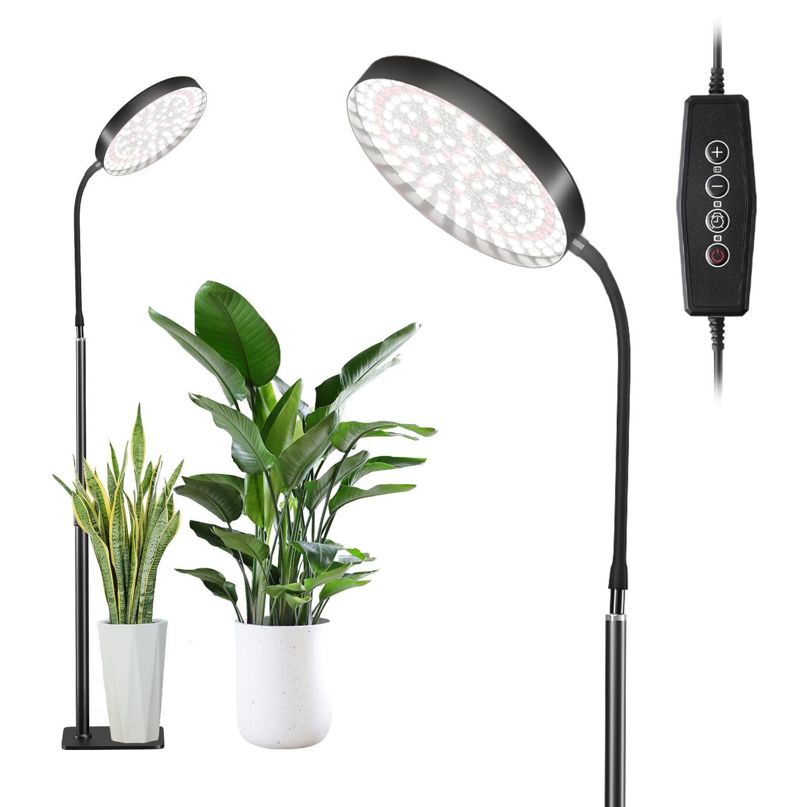Photo 1 of ***(PARTS ONLY/ MAJOR DAMAGE/ NON FUNCTIONAL)***
Super Bright Standing Grow Light for Indoor Plants, 6000K 216 LEDs Floor Plant Growing Lamp with 12V 3A High Power Output for Faster Growth, 4/8/12 Timer Setting & Adjustable Height
