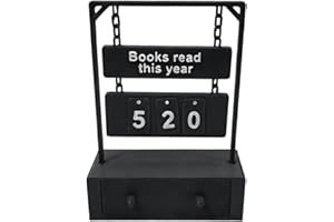 3D Printed Books Read Tracker Shelf Sign, Chapter Counter, Books Read This Year Tracker for Reading Goal Display, Gift for Bo