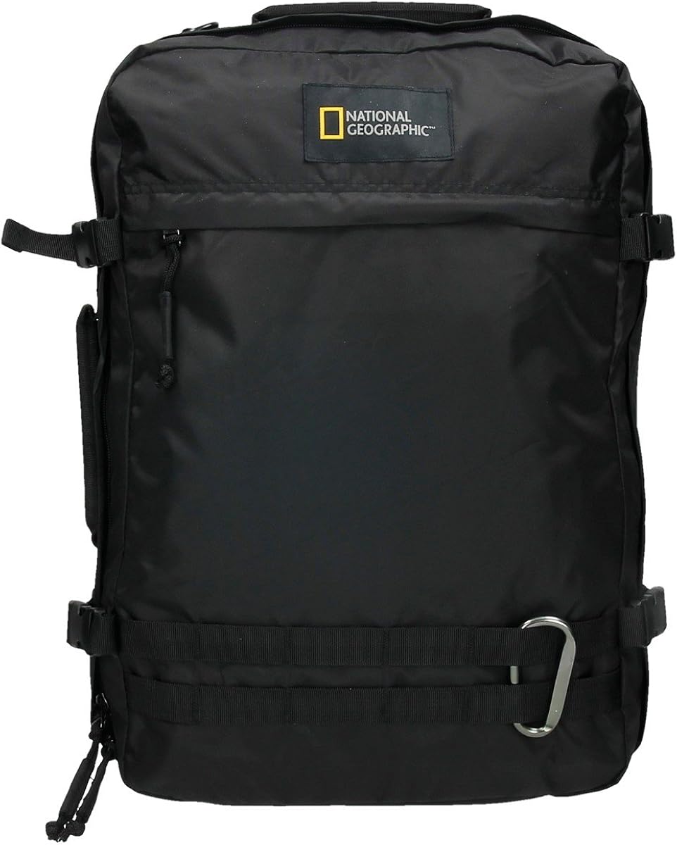 FRABER Zaino Piccolo National Geographic Legend Nero - Porta Computer 13" - Tasche Multiuso - Misure 20x13x29 Cm - 5