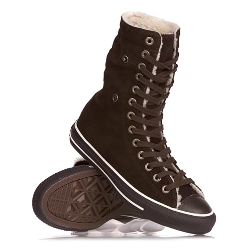 Converse Chucks Schuhe Tayler All Star 111514 CT Knee Hi Gefüttert. Farbe: Chocolate. Herbst/Winter