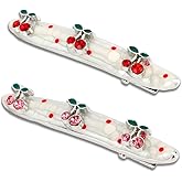 ANBALA 2Pcs Red Cherry Hair Clips Sweet Hairpins Non-slip Duckbill Alligator Clip Cute Hair Accessories for Women Girls