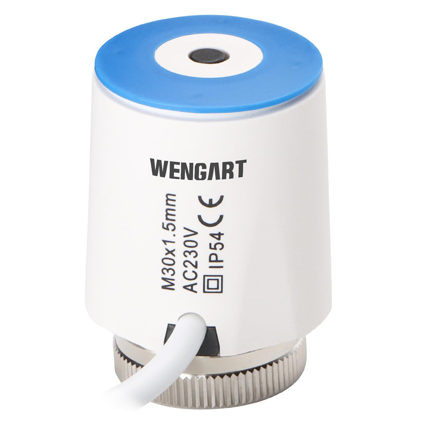 Wengart Underfloor Heating Actuator WG2208,AC230V M30*1.5 On/Off Status Visible,Use with Thermostat to Save Energy Effectively