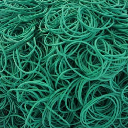 DM Approx. 3100ST Elastic Bands in Bags, Green, 50 mm Diameter 1 kg.
