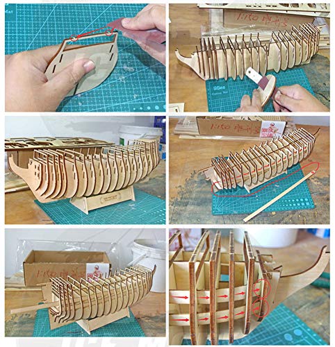 hms victory 3d wooden puzzle diy ship craft laser-cut
