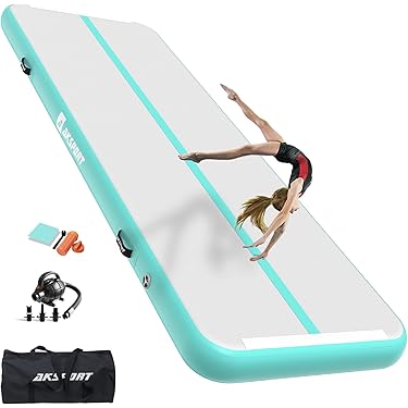 6.6 Ft Inflatable Gym Mats 4 Thick Air Mat Tumble Track For Home/gymnastics/cheer - View #5