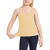 Dreammonkey Girl’s Full Sleeveless Camisole Tank Tops Kids Comfort Breathable Dance Tank Tops(Ages 2T-14Years)
