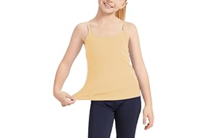 Dreammonkey Girl’s Full Sleeveless Camisole Tank Tops Kids Comfort Breathable Dance Tank Tops(Ages 2T-14Years)