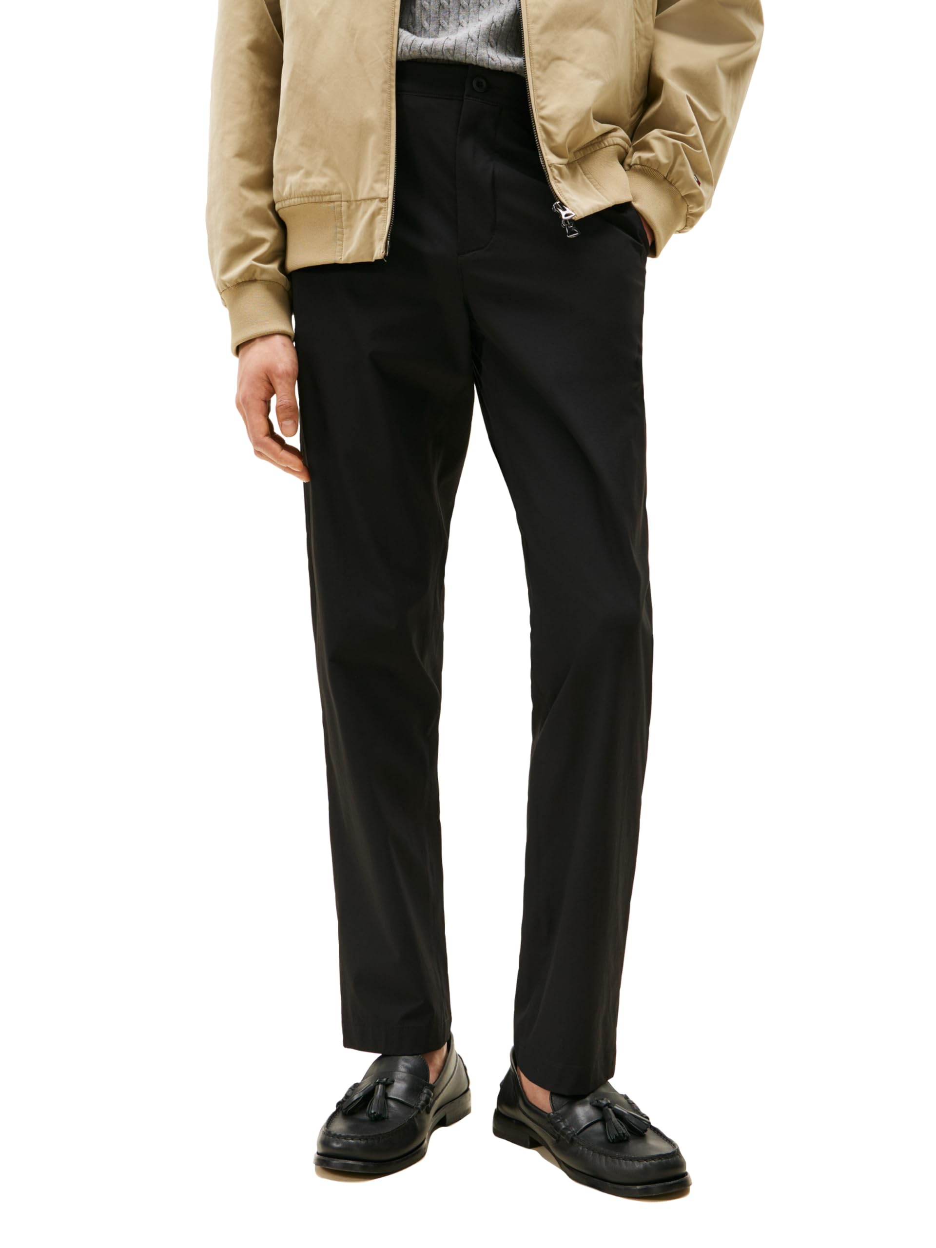 Tommy Hilfiger Men’s Denton Tech Chino,Black 34×32