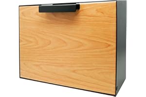 Movo Home Wall Mount Mailbox, Modern Wood Mailbox for House Allen