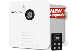 RVPart Pro RVPart Pro GT60 RV Tankless Water Heater Propane, with 15"x15" White Door (Standard for Initial Install) and Remote Controller, DC 12V, Optional 15"x18" & 18"x18" Doors (Sold Separately)