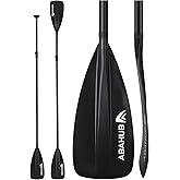 Abahub SUP Paddle - 3 Piece Adjustable Paddles - Lightweight Stand-up Paddle Oars for Paddleboard, Adjustable Aluminum Alloy Shaft 68" - 84", Black/Blue/Green/Orange/Red/Yellow Plastic Nylon Blade