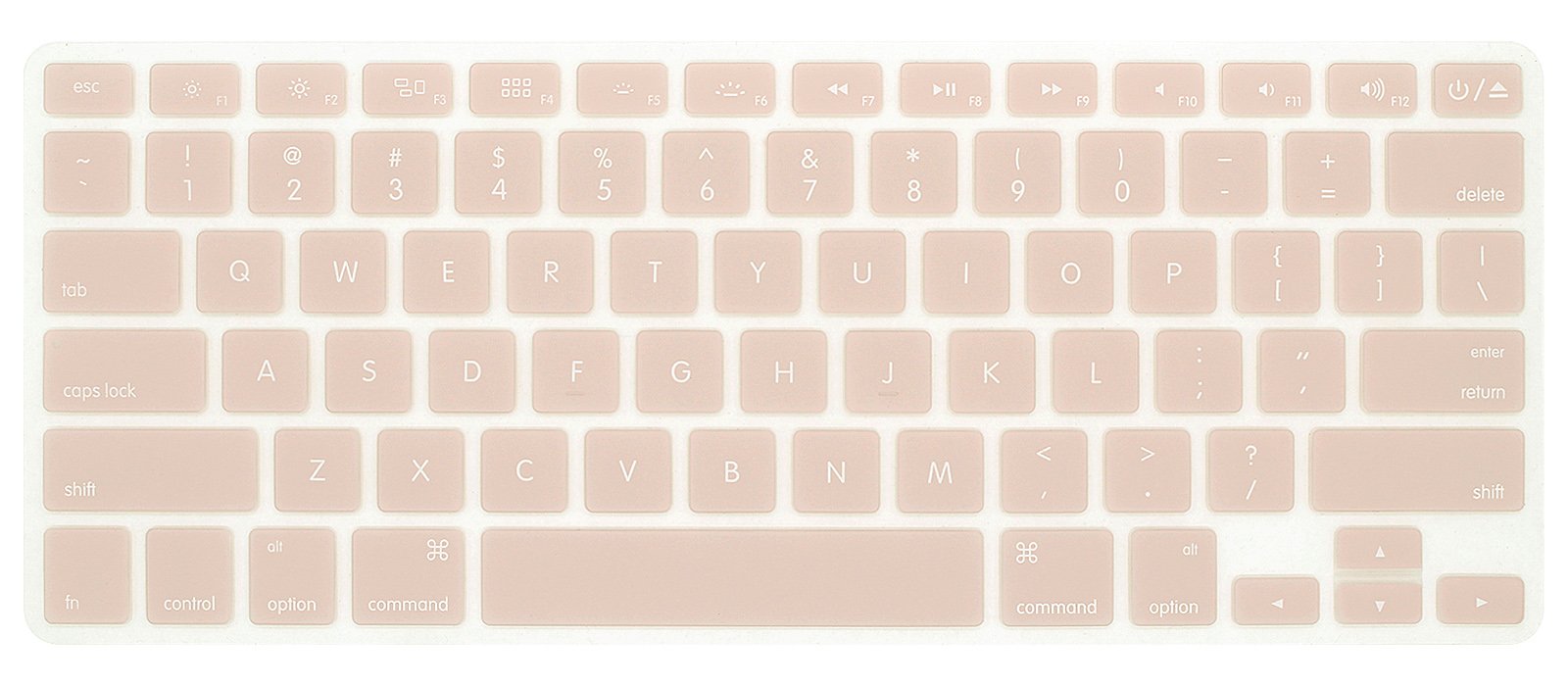 Se7enline Compatible with Old MacBook Air 13", MacBook Pro 13" 15" 17" with/without Retina Display Unique Ultra Thin Keyboard Cover Pink Keyboard Skin Protector US Layout, Rose quartz (Baby Pink)