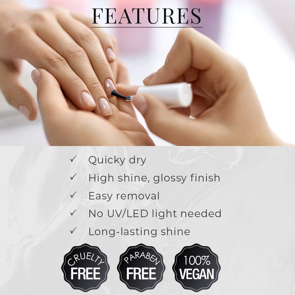 Seche Vite Dry Fast Top Nail Coat, Clear - .5 oz. oz : Beauty
