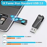 FISTAD 128GB USB 3.0 Flash Drive Metal Waterproof Pen Drive Portable Black view 2