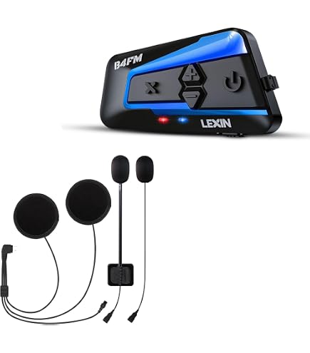 Amazon.com: LEXIN B4FM Motorcycle Bluetooth Headset Dual Pack