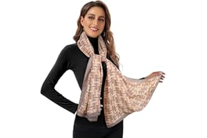 EXTREE Scarfs for Women Pashmina Silky Shawl Wrap for Evening Dressing Blanket Open Front Poncho Cape
