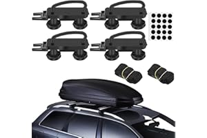 4 PCS Universal Roof Box U Bolt Clamps,Stainless Steel U Clips Rooftop Cargo Carrier Rack Bolts 85mm Internal Width,Car Van M