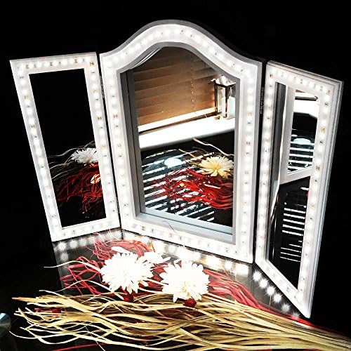 LED Vanity Mirror Lights Strip, abtong Ultra Bright Makeup Mirror Lights with Smart Touch Dimmer 4M/13ft Dimmable Vanity Lights with Power Supply for Makeup Table Set, Mirror Not Included