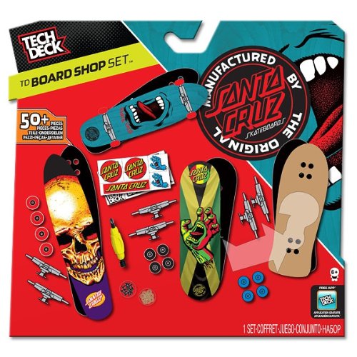 Buy SANTA CRUZ Tech Deck Board Shop 96 mm Fingerboard 3 Boards with 1 Mystery Board Online at