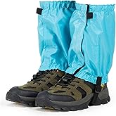UNIQOCK Ankle Gaiters,Lightweight Adjustable Leg Gaiters for Men Women, Waterproof Hiking Gaiters for Snow,Trail Running,Hiking,Hunting,Walking,Skiing