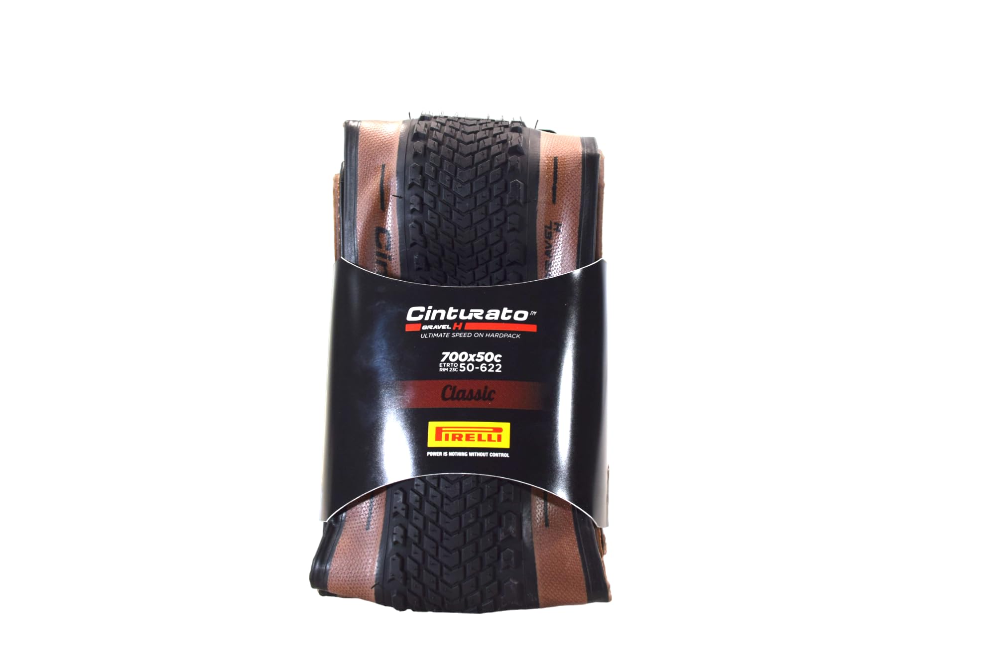 Pirelli Cinturato Gravel H Bike Tyre, Size 50-622, Classic Tan Wall