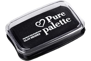 MOYBMG Large Finger Ink Pads for Kids Washable Craft Ink Stamp Pads, DIY for Rubber Stamps, Paper, Scrapbooking, Wood Fabric, Best Gift for Kids (3 x2inch Black)