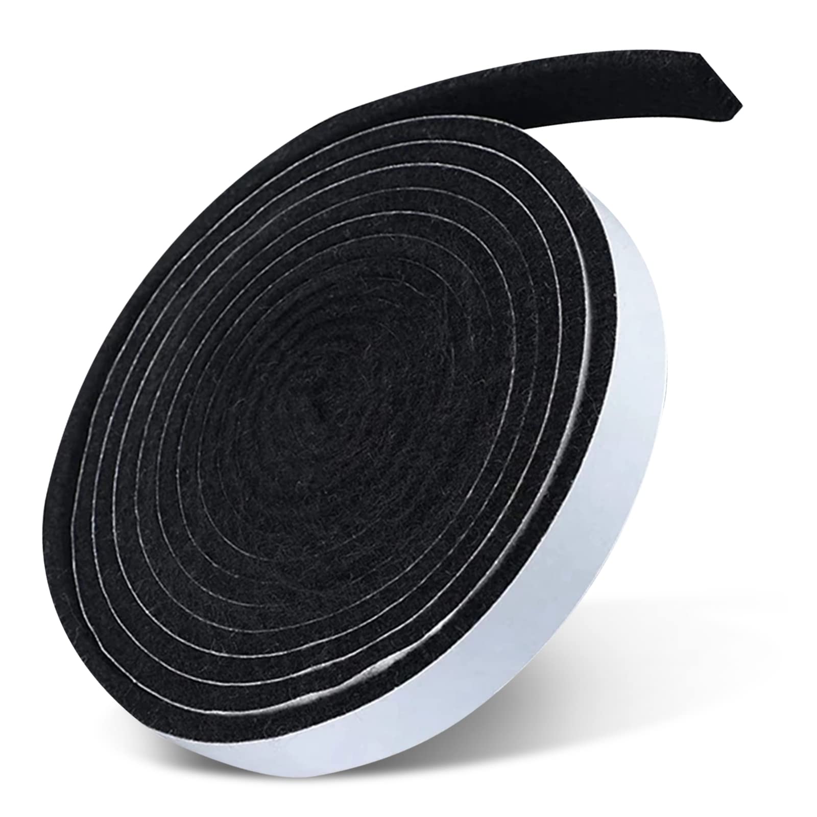 Carkio Smoker Gasket Seals, High Temp Grill Gasket Self Stick Felt, High Heat Smoker BBQ Gasket Fireproof Tape for Smokers BBQ Lid, 3/4" x 1/8" 15 Feet