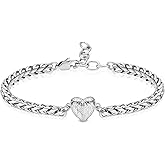 zeqingjw Heart Urn Bracelet for Ashes for Women Stainless Steel Cremation Bangle Jewelry Adjustable Keepsake Memorial Bracelet Loved Ones Ashes Holder Keepsake