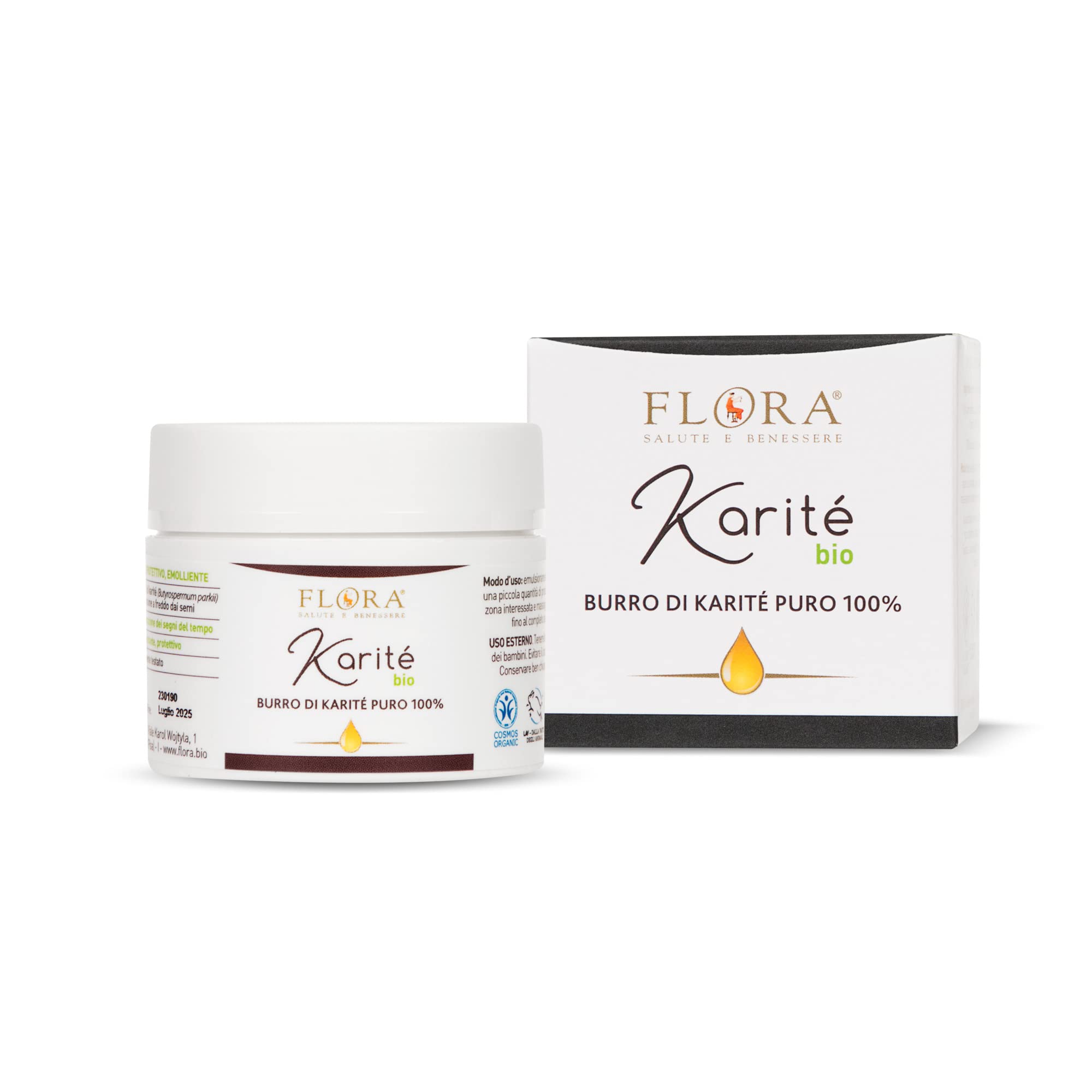 Pure Shea Butter 100%, 50 ml BIO-COSMOS - Natural cosmetics with a regenerating, protective and emollient effect.