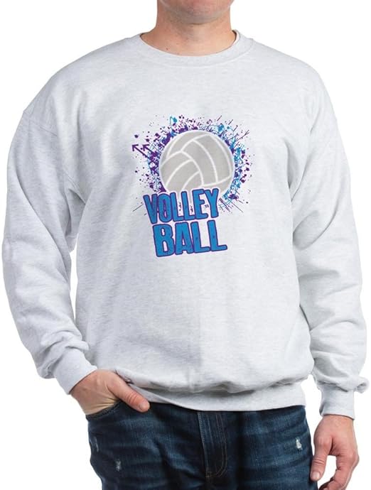 CafePress Volleyball Splatter Sweatshirt Sweatshirt Clothing